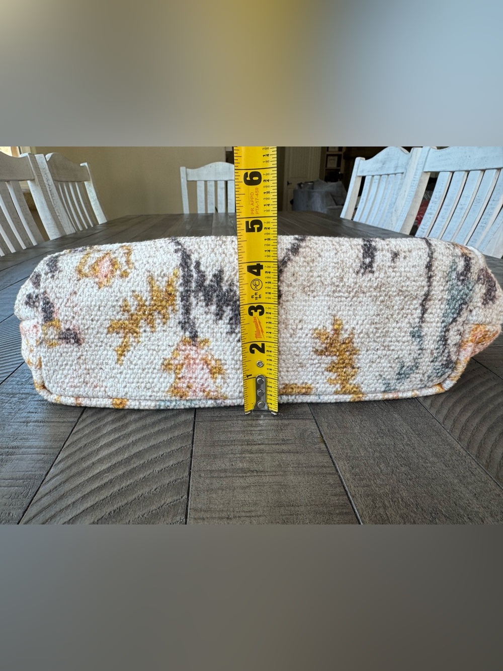 Myra Whimsical Boho Shoulder Bag Floral Tote Bag W/Leather Trim - Picture 16 of 16